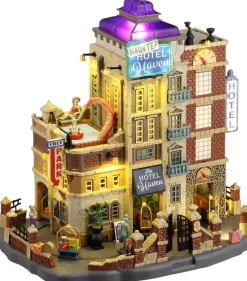 Lemax the haunted hotel haven bewegend huisje Spooky Town 2024