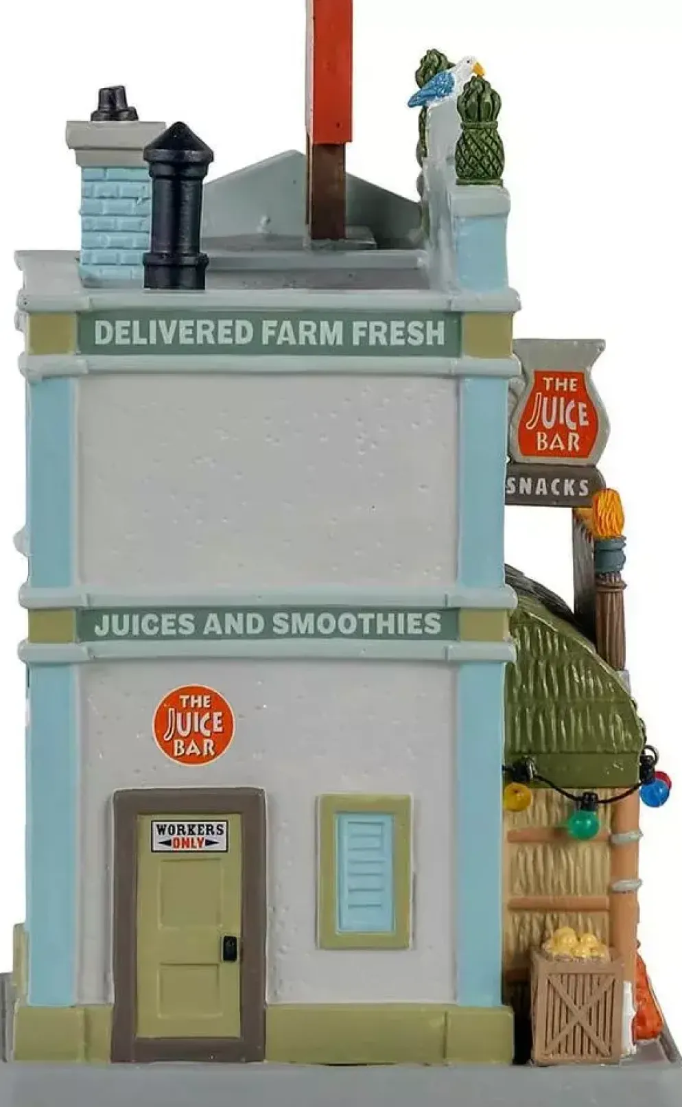 Lemax the juice bar verlicht kersthuisje Plymouth Corners 2021