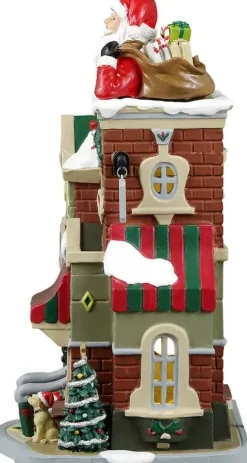 Lemax the santa shop verlicht kersthuisje Caddington Village 2024