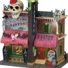 Lemax the skull and rose tattoo studio verlicht huisje Spooky Town 2022