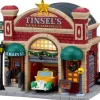 Lemax tinsel's taxi company verlicht kersthuisje Caddington Village 2026