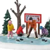 Lemax tiny tikes hockey lessons kerstdorp tafereel Vail Village 2023