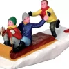 Lemax toboggan trouble kerstdorp figuur type 4 Vail Village 2014