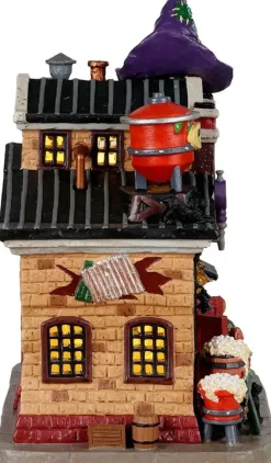 Lemax toil & trouble alehouse verlicht huisje Spooky Town 2023