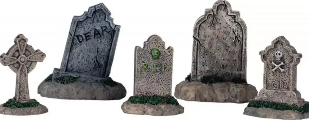 Lemax tombstones s/5 accessoire Spooky Town 2004