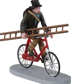 Lemax travelling chimney sweep kerstdorp figuur type 3 Caddington Village 2021