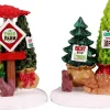 Lemax tree farm display s/2 kerstdorp accessoire Vail Village 2021