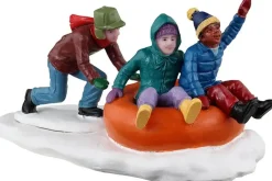 Lemax tubing trio kerstdorp figuur type 3 Vail Village 2023