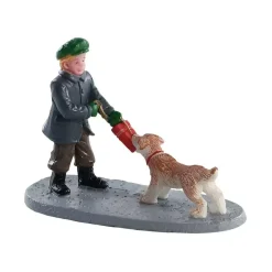 Lemax tug of war kerstdorp figuur type 2 Caddington Village 2018