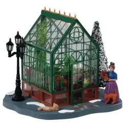 Lemax victorian greenhouse verlicht kerstdorp tafereel 2018
