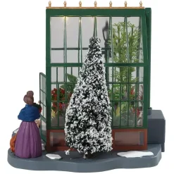 Lemax victorian greenhouse verlicht kerstdorp tafereel 2018