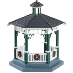 Lemax victorian park gazebo kerstdorp tafereel Caddington Village 2018