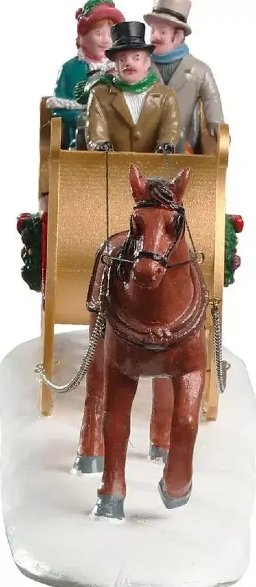 Lemax victorian sleigh ride kerstdorp tafereel Caddington Village 2020