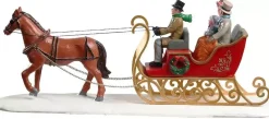 Lemax victorian sleigh ride kerstdorp tafereel Caddington Village 2020