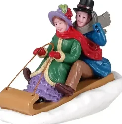 Lemax victorian toboggan ride kerstdorp figuur type 3 Caddington Village 2021