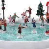 Lemax village skating pond with sound bewegende schaatsbaan 2010