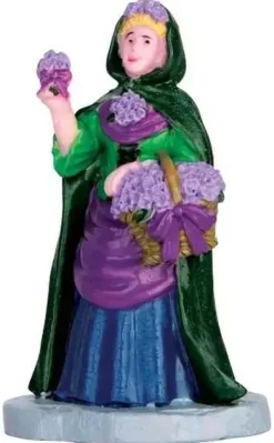 Lemax violet vendor kerstdorp figuur type 2 Caddington Village 2016