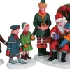 Lemax visiting santa s/3 kerstdorp figuur type 6 Caddington Village 2006