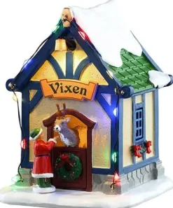 Lemax vixen's den, verlicht kerstdorp tafereel Santa's Wonderland 2025