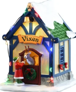 Lemax vixen's den, verlicht kerstdorp tafereel Santa's Wonderland 2025