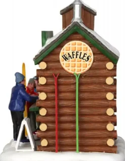 Lemax waffle hut kerstdorp tafereel Vail Village 2014