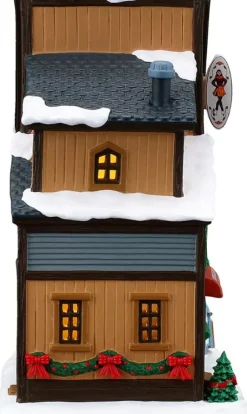 Lemax wally's winter skate shop verlicht kersthuisje Vail Village 2026