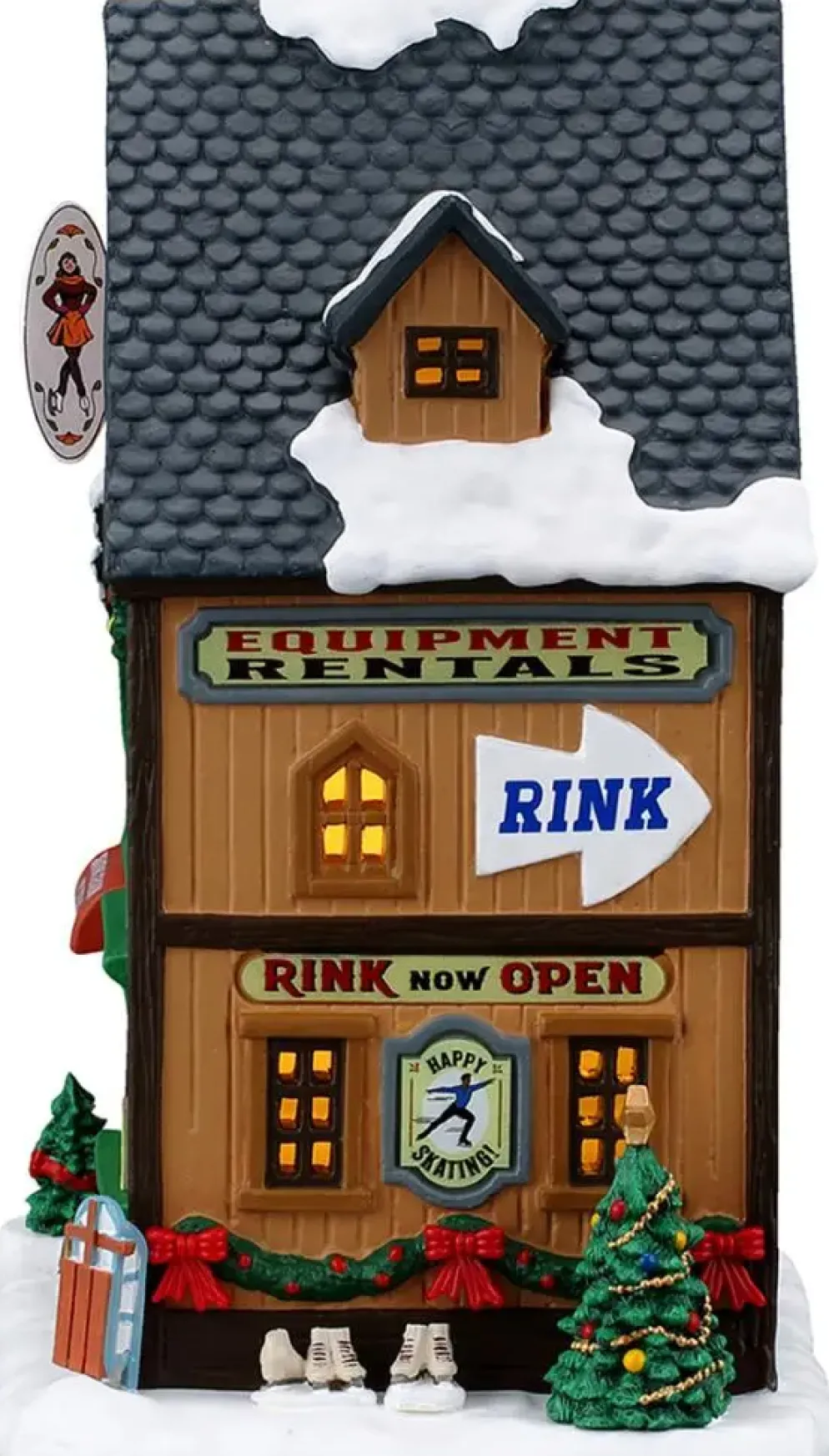 Lemax wally's winter skate shop verlicht kersthuisje Vail Village 2026