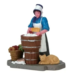 Lemax washerwoman kerstdorp figuur type 2 Caddington Village 2017