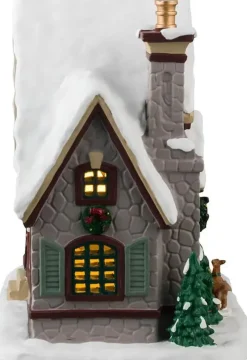 Lemax white christmas verlicht kersthuisje Caddington Village 2024
