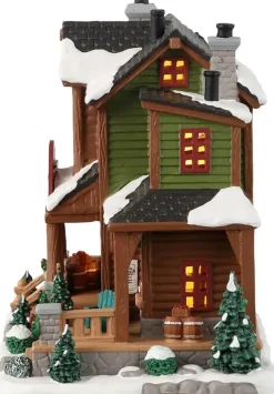 Lemax white mountain cider mill verlicht kersthuisje Vail Village 2023