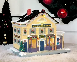 Lemax williams & sons country store verlicht kersthuisje Norman Rockwell 2023