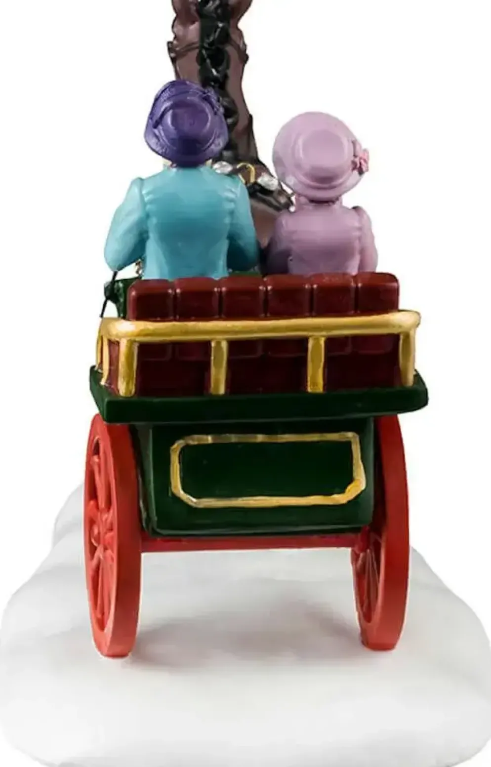 Lemax winter carriage ride kerstdorp tafereel Caddington Village 2024