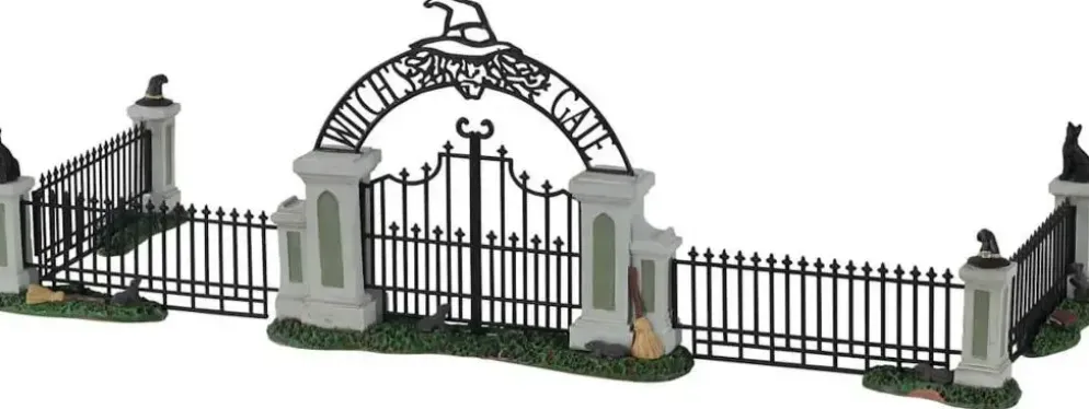 Lemax witch gate, set of 5 accessoire Spooky Town 2022