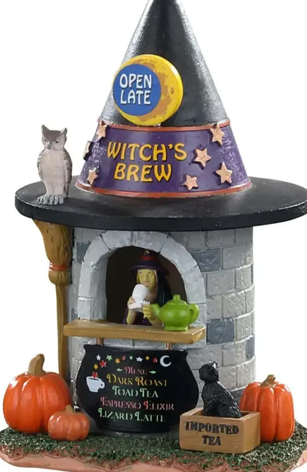 Lemax witch´s brew coffee tafereel Spooky Town 2020