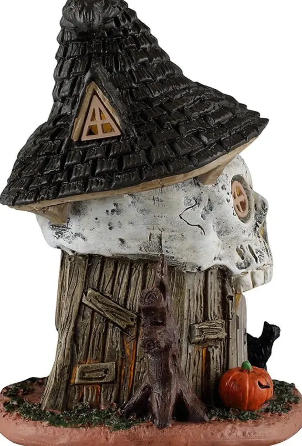 Lemax witch's skull hut verlicht huisje Spooky Town 2026