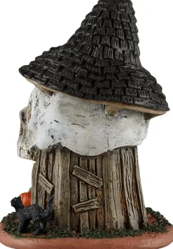 Lemax witch's skull hut verlicht huisje Spooky Town 2026