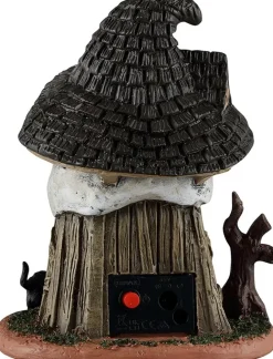 Lemax witch's skull hut verlicht huisje Spooky Town 2026