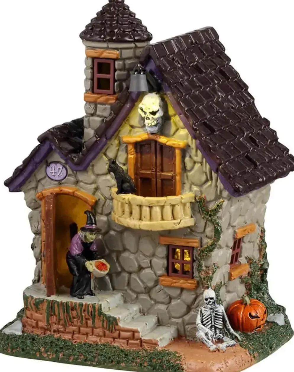 Lemax witch's treats verlicht tafereel Spooky Town 2024