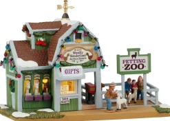 Lemax woolly wonderland alpaca ranch verlicht kersthuisje Harvest Crossing 2024