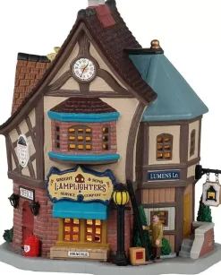 Lemax wright & sons lamplighters verlicht kersthuisje Caddington Village 2021