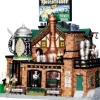 Lemax yulesteiner brewery bewegend kersthuisje Caddington Village 2010