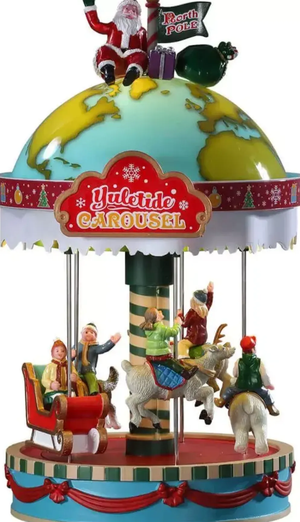 Lemax yuletide carousel bewegend draaimolen Carnival 2019