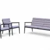 Lesli Living stoel-bank loungeset citrus antraciet