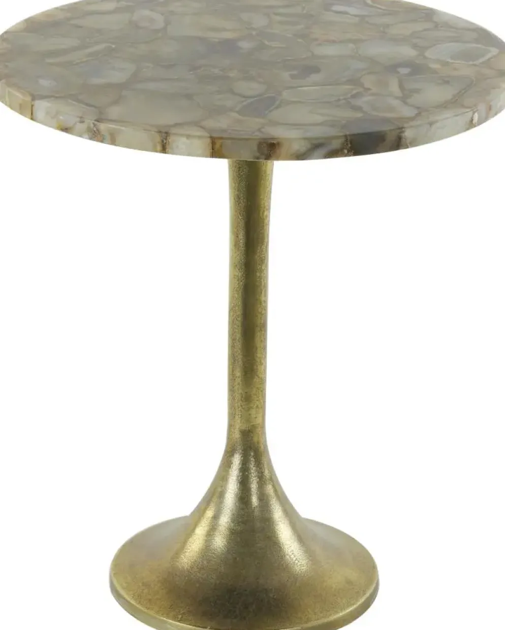 Light & Living bijzettafel metaal rickerd 48x53cm geel
