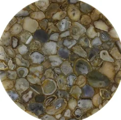Light & Living bijzettafel metaal rickerd 48x53cm geel
