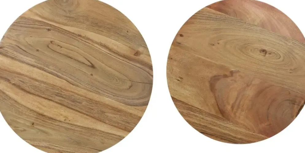 Light & Living bijzettafel set van 2 hout chakir hout
