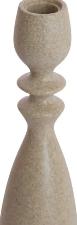 Light & Living kandelaar kunststof guam 8x34cm sand