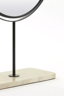 Light & Living spiegel steen riesco 32.5x12.5cm wit