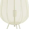 Light & Living tafellamp textiel plumeria 34x60cm zand