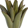 Light & Living theelichthouder keramiek cactus 21x21cm donkergroen